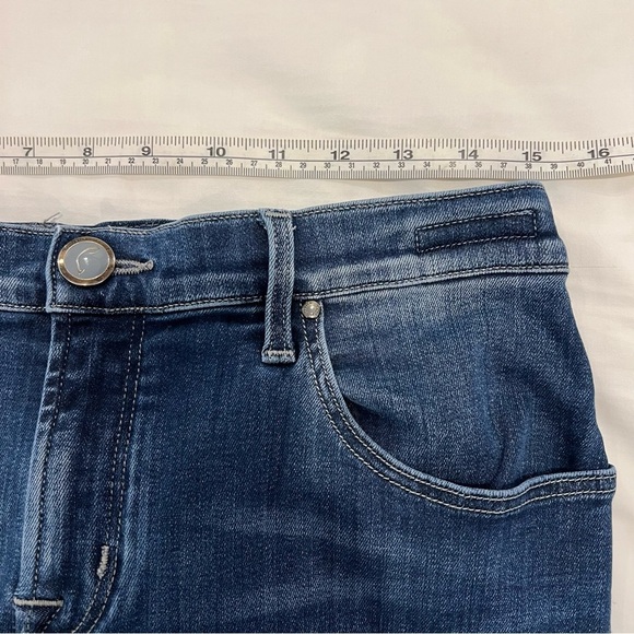 Jacob Cohen Womens Kimberly Slim Crop Blue Jeans Size 32 Mid Rise Tapered Italy - Picture 12 of 15